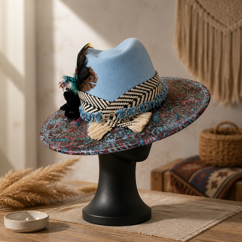 PAISLEY GYPSY RANCHER HAT