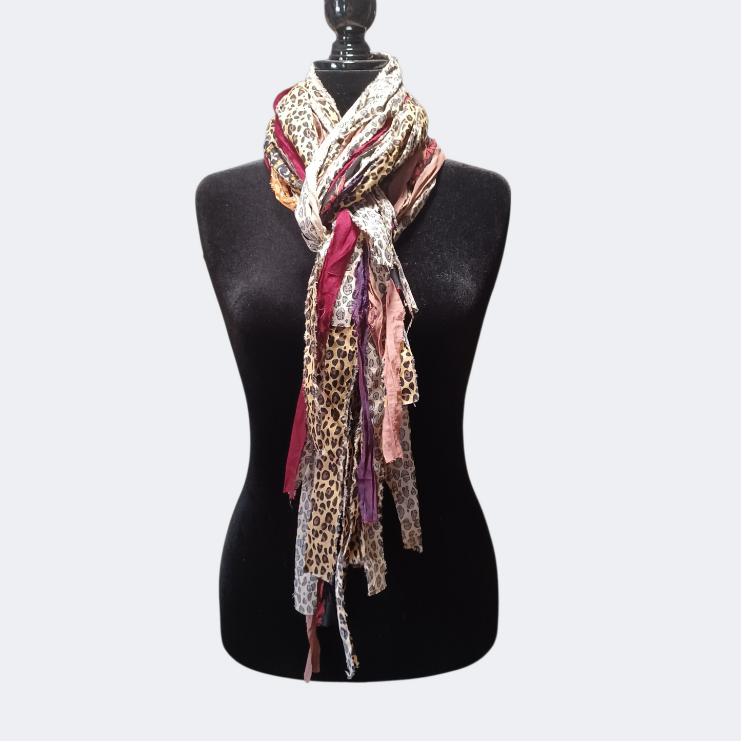 Leopard Fringe Scarf