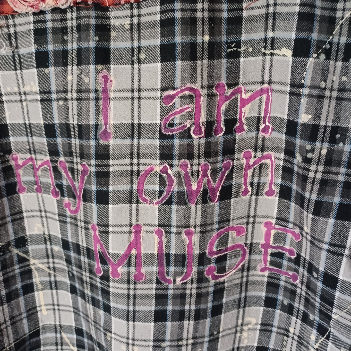 Flannel Shirt Upcycled "Frida"