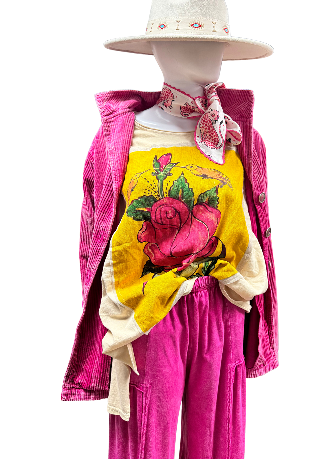 Patchwork Rose Print Tee