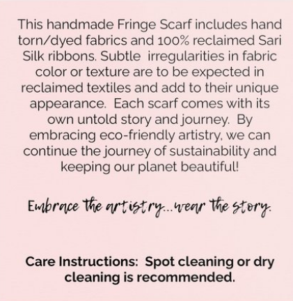 Fringe Scarf - Wanderlust