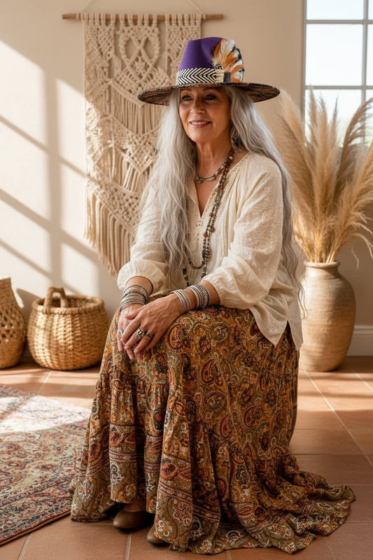 WHISPERING FEATHERS Rancher Hat