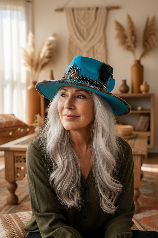TURQUOISE NOMAD Rancher Hat