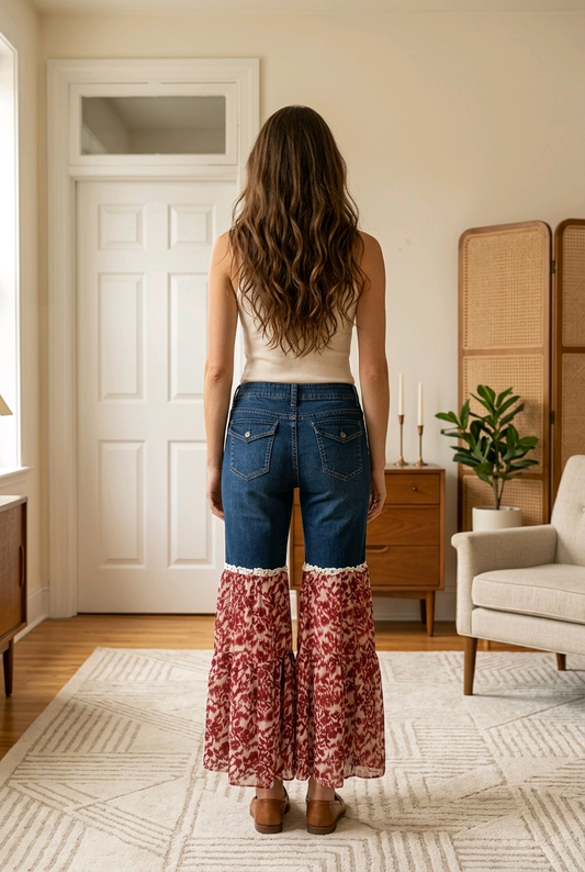 Tribal Vibes Denim Jeans