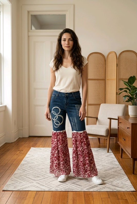 Tribal Vibes Denim Jeans