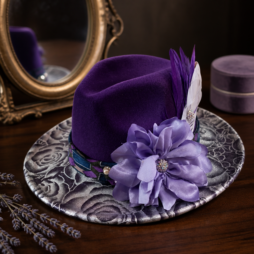 Purple Fedora Hat