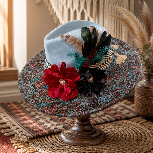 PAISLEY GYPSY RANCHER HAT