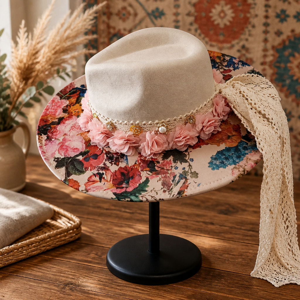 BOHEMIAN BLOSSOM RANCHER HAT