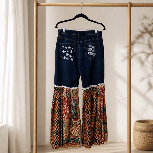 BOHO TRIBAL DENIM BELLS