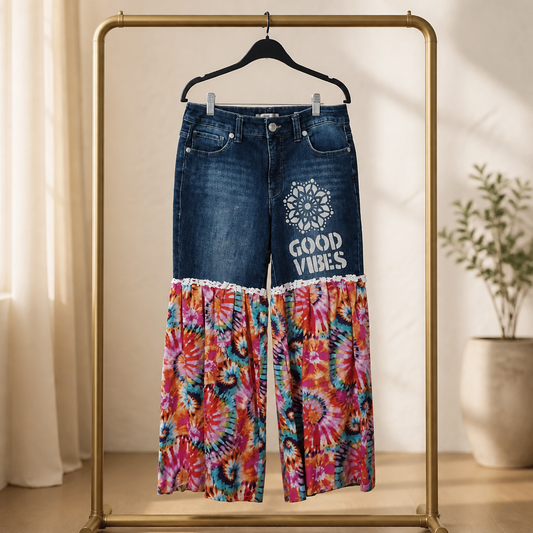 GOOD VIBES DENIM BELLS