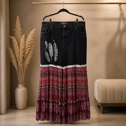 DESERT FEATHER DENIM BELLS