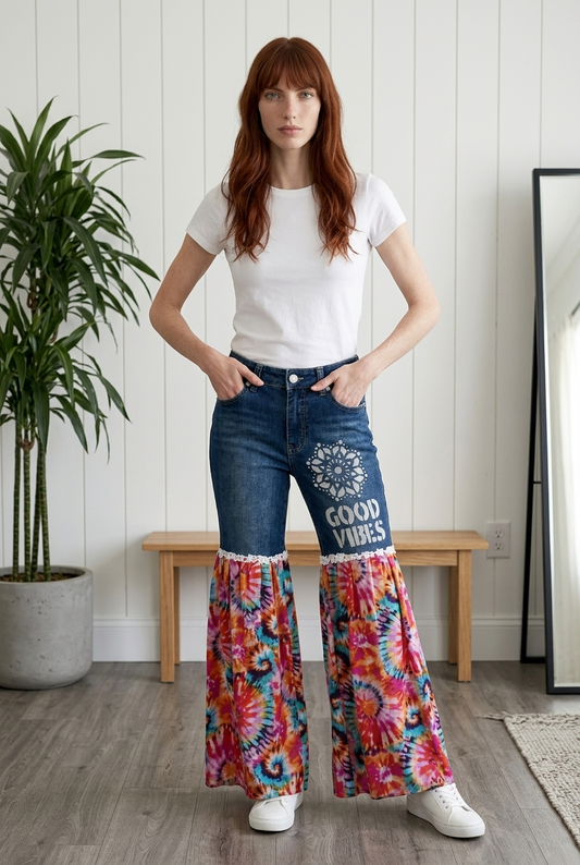 GOOD VIBES DENIM BELLS