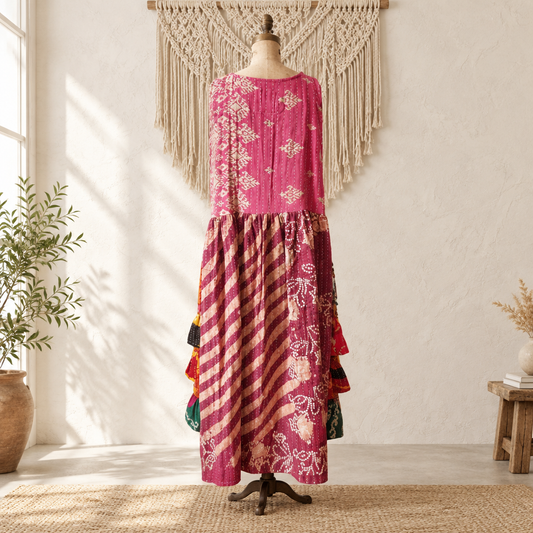 Gypsy Caravan Kantha Dress #101