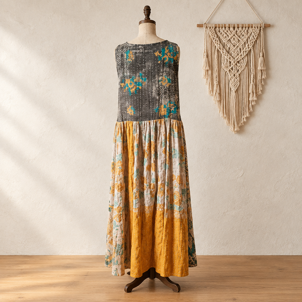 Gypsy Caravan Kantha Dress #102