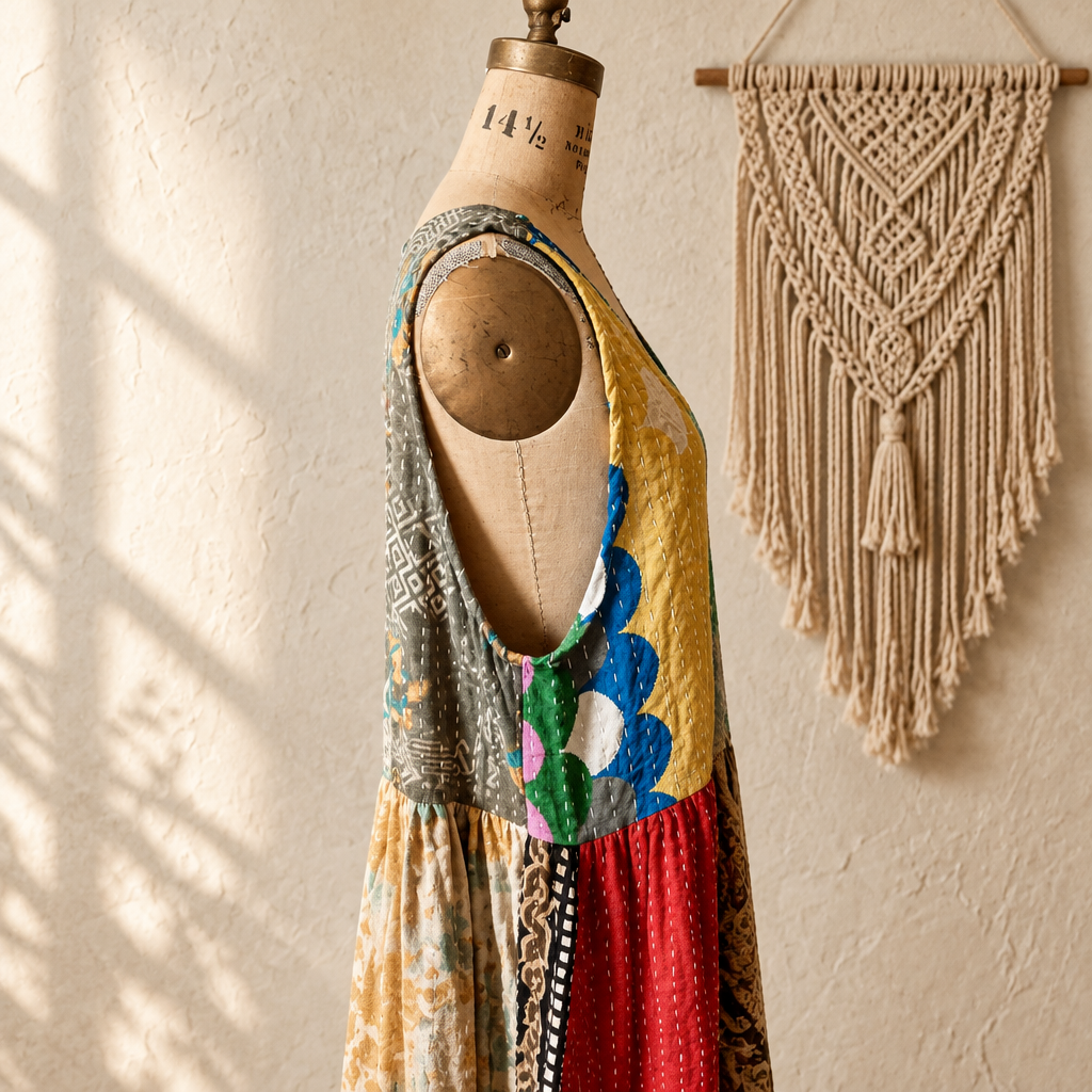 Gypsy Caravan Kantha Dress #102