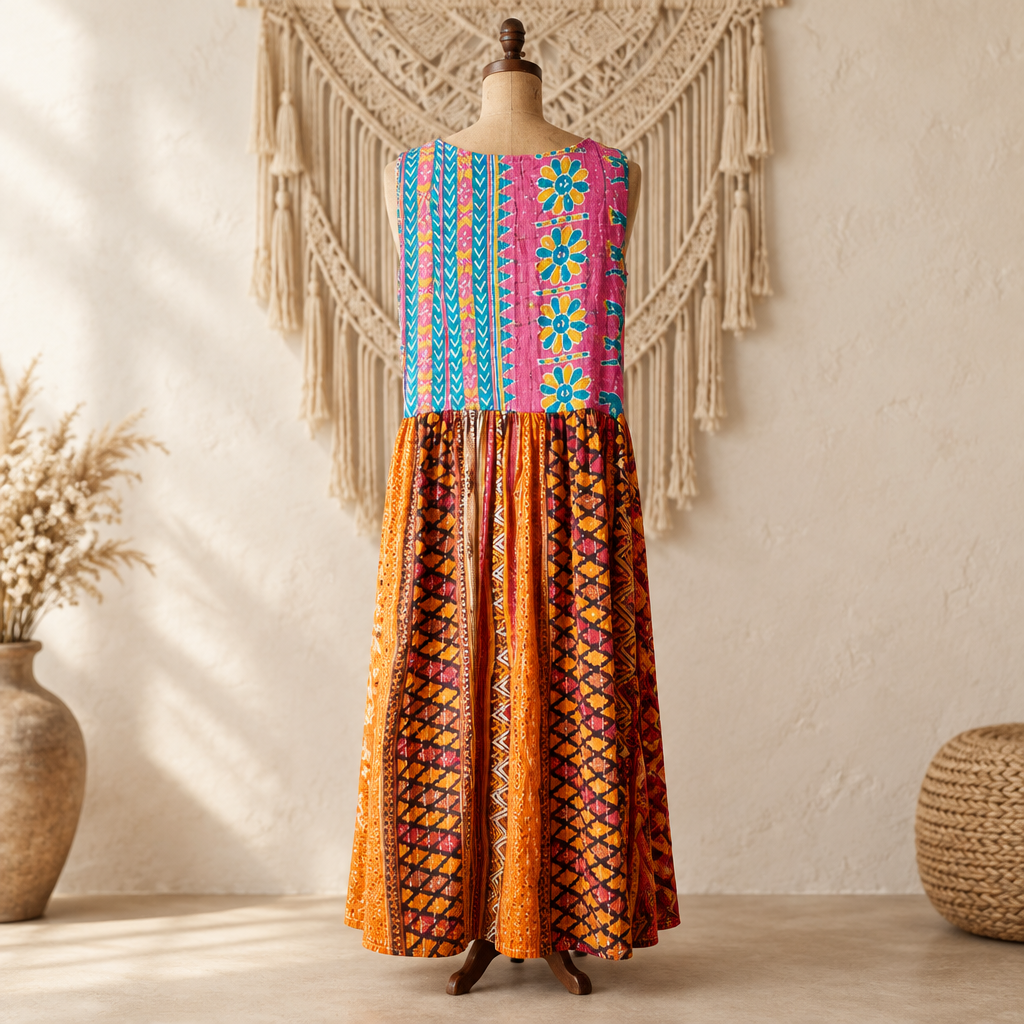 Gypsy Caravan Kantha Dress #103