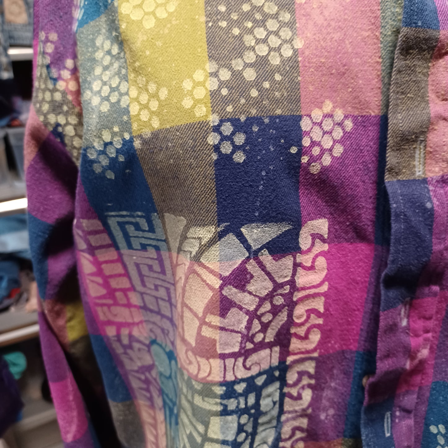 Flannel Shirt Upcycled "Pirate"
