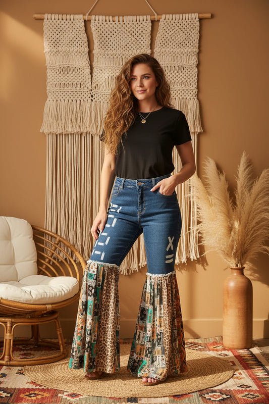 BOHO TRIBAL DENIM BELLS