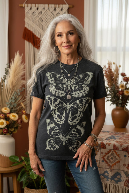 Tee Butterflies Lotus