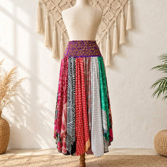 Sunrose Silk Patch Skirt 1000-16